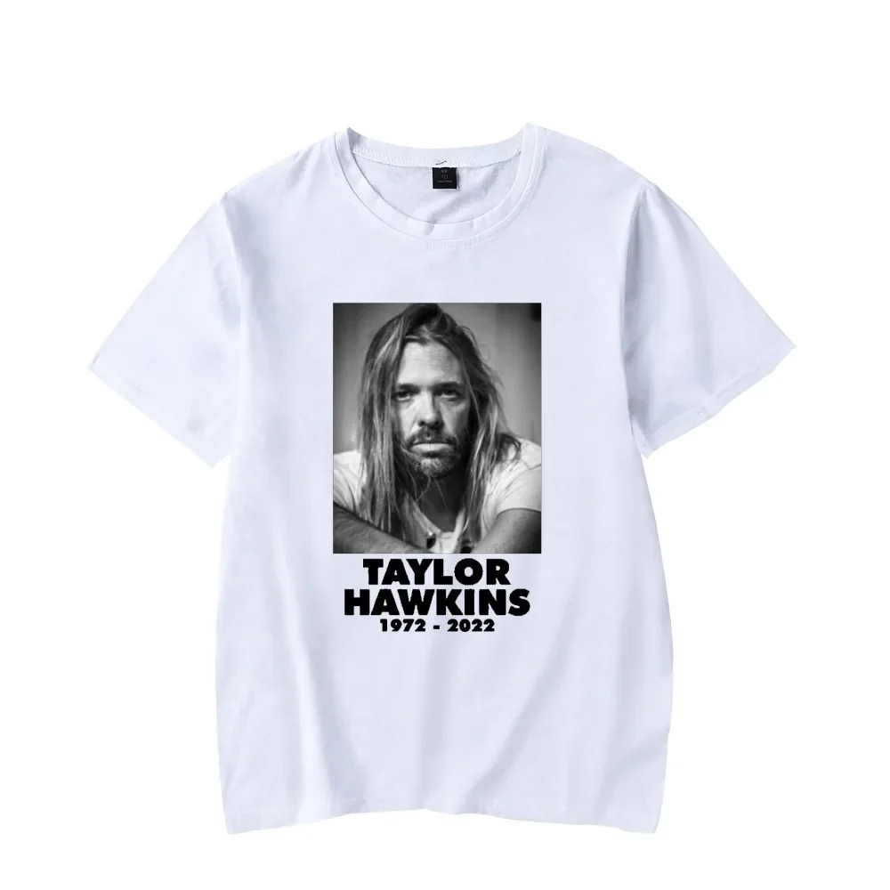 Taylor Hawkins Rip T Shirt Men Women Short Sleeve Crewneck Graphic Tees Harajuku Streetwear Tops 2022 Rest In Peace Clothes