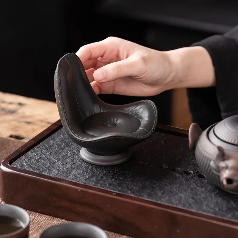 Unique Boss Exclusive Chair Pet Figurine Ceremony Lid Rest Tray Decor Play Accessories Tea Ceremony Lid Holder Home Tea Decor