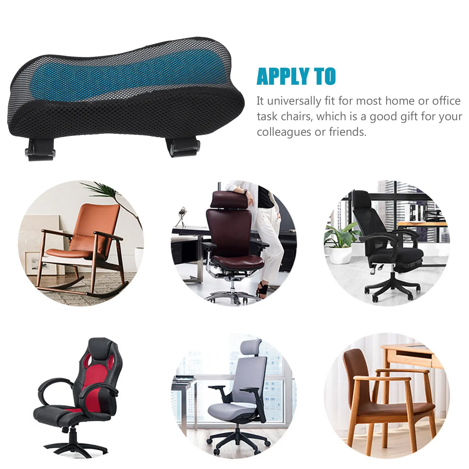 1Pcs Gaming Chair Armrest Pad Soft Memory Foam with Breathable Cloth Cover Long-Lasting Rebound Elbow Support Cushion