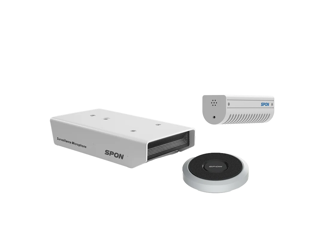 Vari microfoni CCTV ad alta sensibilità e basso rumore, ideali per sistemi di monitoraggio della sicurezza Clear Pickup