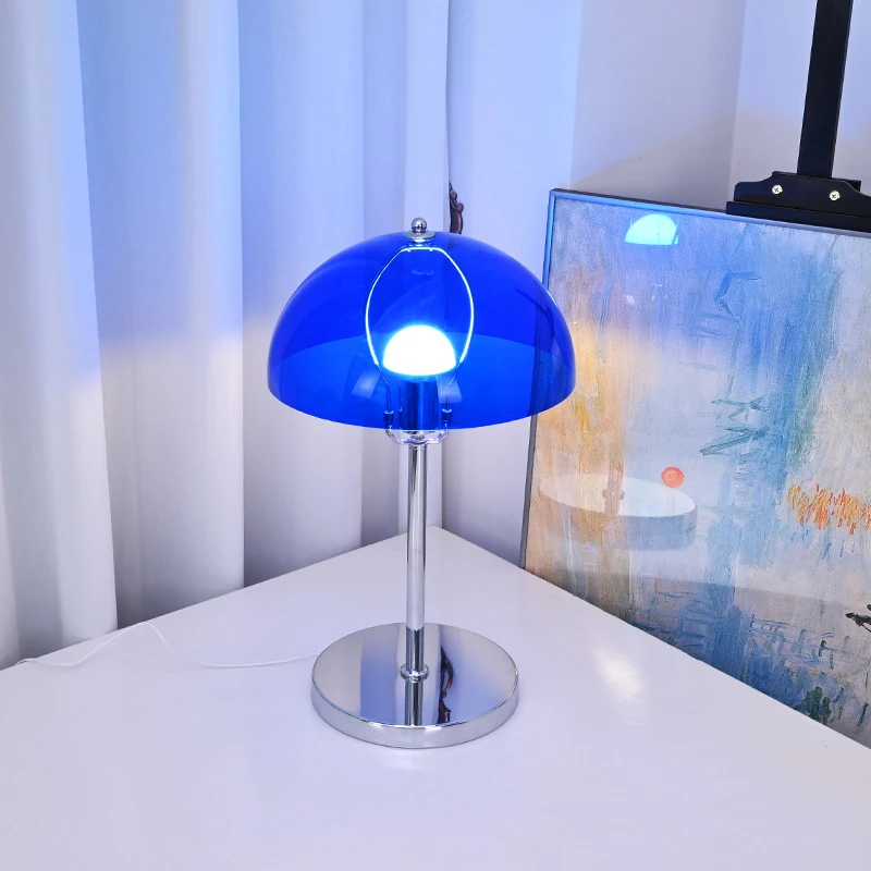 Bauhaus LED Mushroom Table Lamp Dimmable with USB Cord Non-rechargeable Desk Light for Livingroom Bedside Study Hotel Decoration