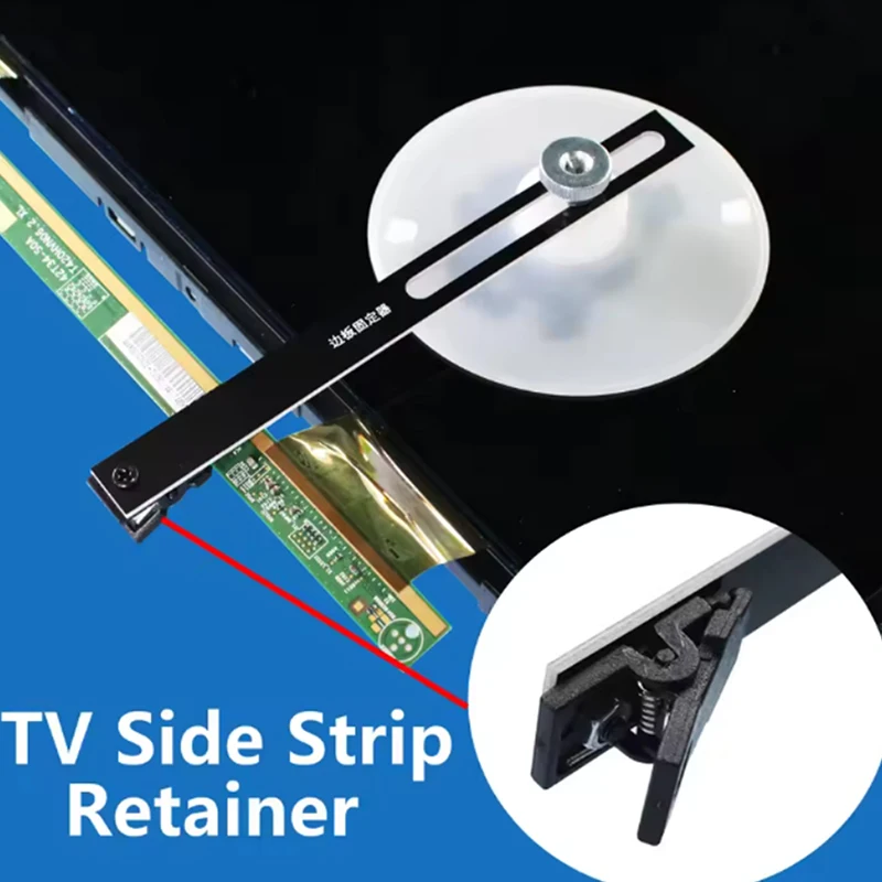 4-Pack Silicone Retainer Clips with Vacuum Suction Cup for LED LCD TV Screen Repair Essential Tool for Electronic Device Mainten