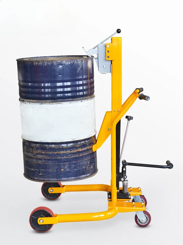 Manual hydraulic oil drum truck Eagle beak lift truck Iron drum Steel drum Plastic hand push truck