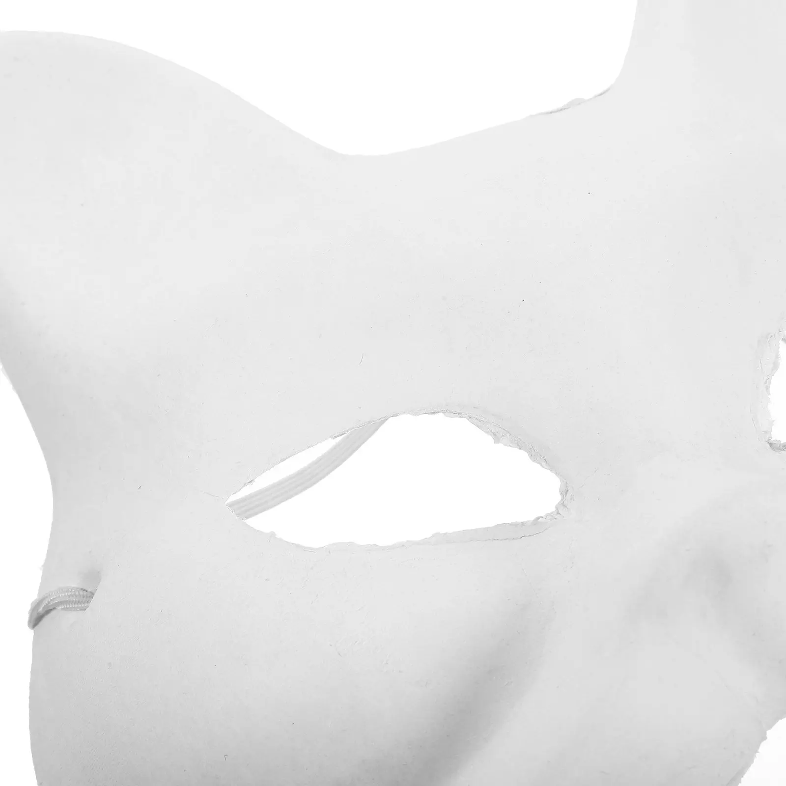 5Pcs Blank Fox Face Mask DIY Unpainted White Masquerade Mask for Costume Party Birthday Masquerade Cosplay Halloween Craft