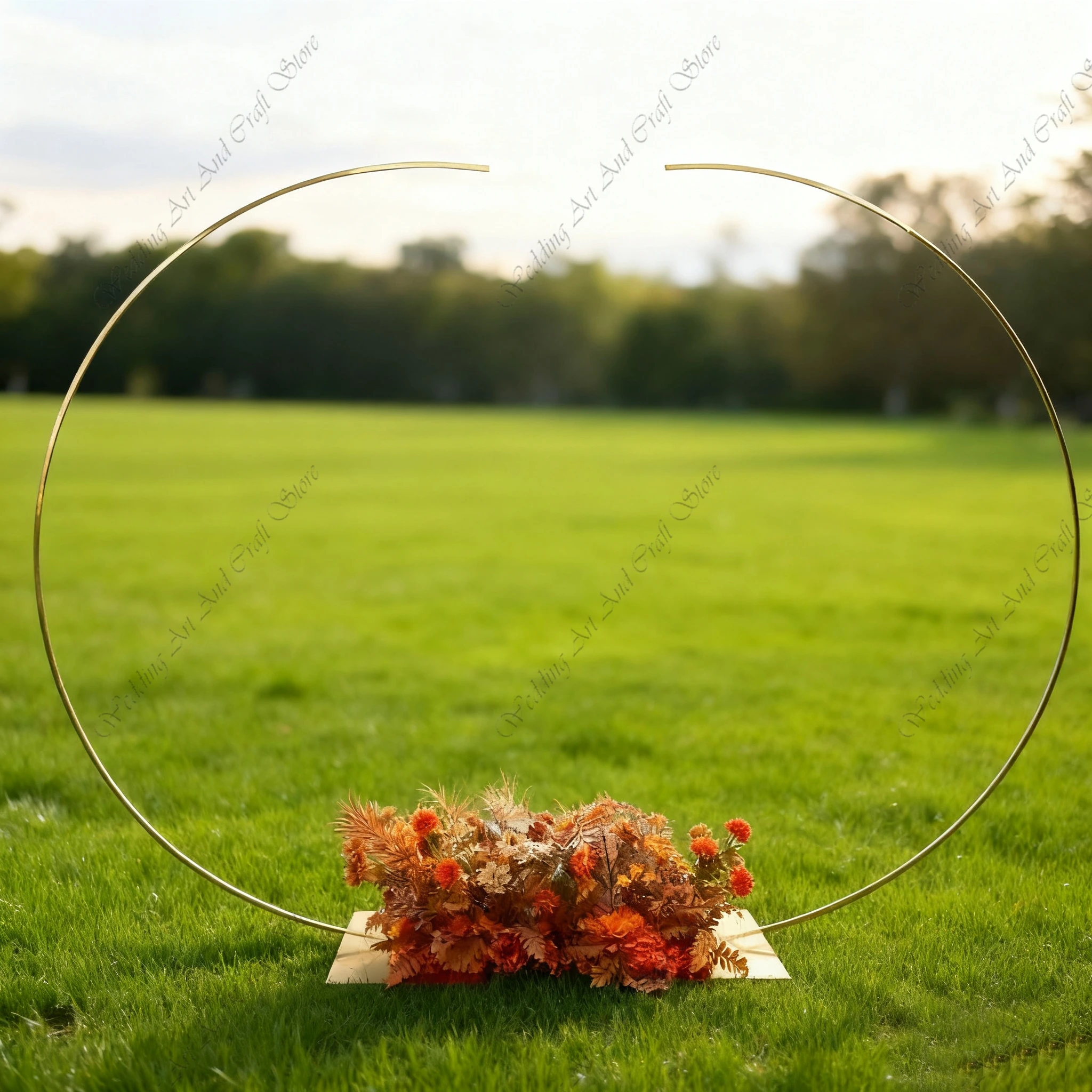 1pc H2.4/2.6M f30 Wedding Artificial Flower Display Shelves Iron Metal Semi-circle Wedding Arch Set for Background Props ivy292