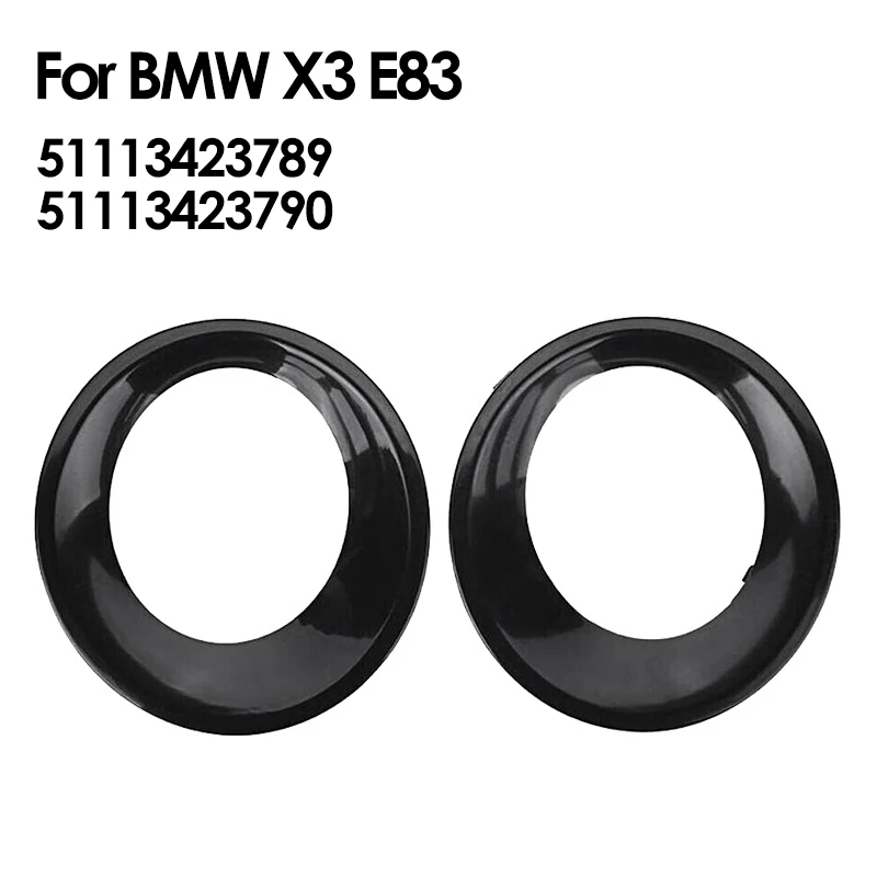 1/2pcs Fog Light Cover Trim Front Left + Right Fit For BMW X3 E83 LCI 2007-2010 51113423789 51113423790 Car Accessories