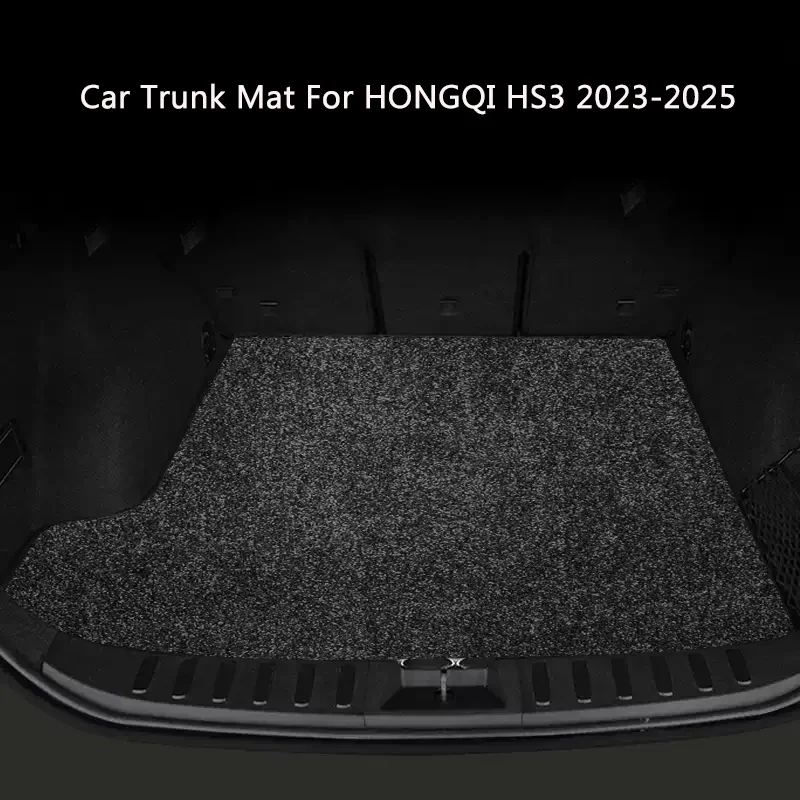 Nylon Polyester Car Trunk Mat Custom Fit for Hongqi HS3 2023-2026 Carpet Style Waterproof Anti-Slip Rear Cargo Liner Protector