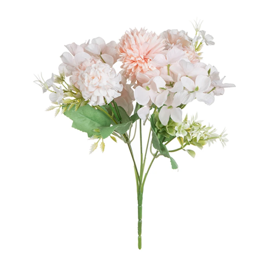 10 Stück Künstliche Blumen aus Seidenhortensien, Handgefertigter Brautstrauß, Festliche Vase, Heimdekoration, Garten, Hochzeitstisch, Pflanzen, DIY-Geschenk – Detail 12