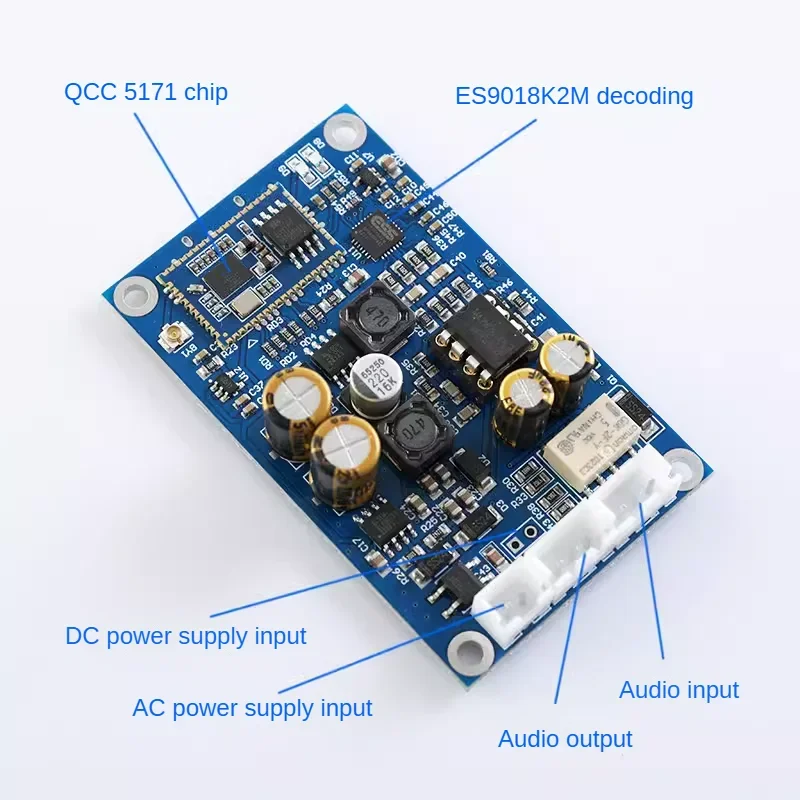 Bluetooth 5.3 QCC5171+ ES9018 DAC Lossless Receiver Module 24bit 96K LDAC APTX HD