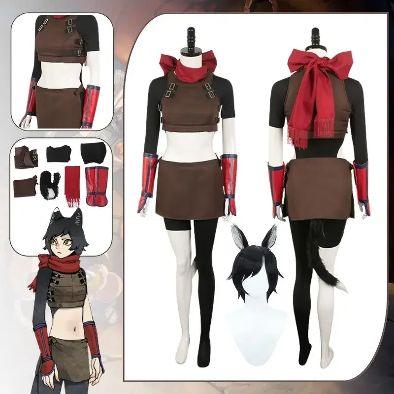 Dungeon Meshi Izutsumi Cosplay Fantasia Kostüm Verkleidung für Erwachsene Frauen Kleidung Top Rock Perücke Outfits Halloween Karneval Anzug