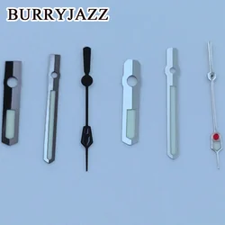 BURRYJAZZ NH35 NH36 NH38 7S26 7S36 4R35 4R36 Watch Hands Silver Gun Hands Green Luminous