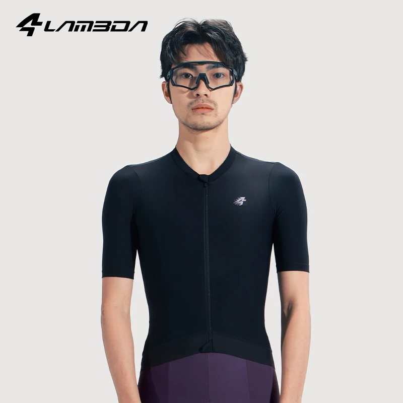 

LAMEDA Cycling Jersey Man Summer Jersey MTB Anti-UV Bike Short Sleeve with 3 Pockets Men's Bicycle Riding Shirt Sports Clothing