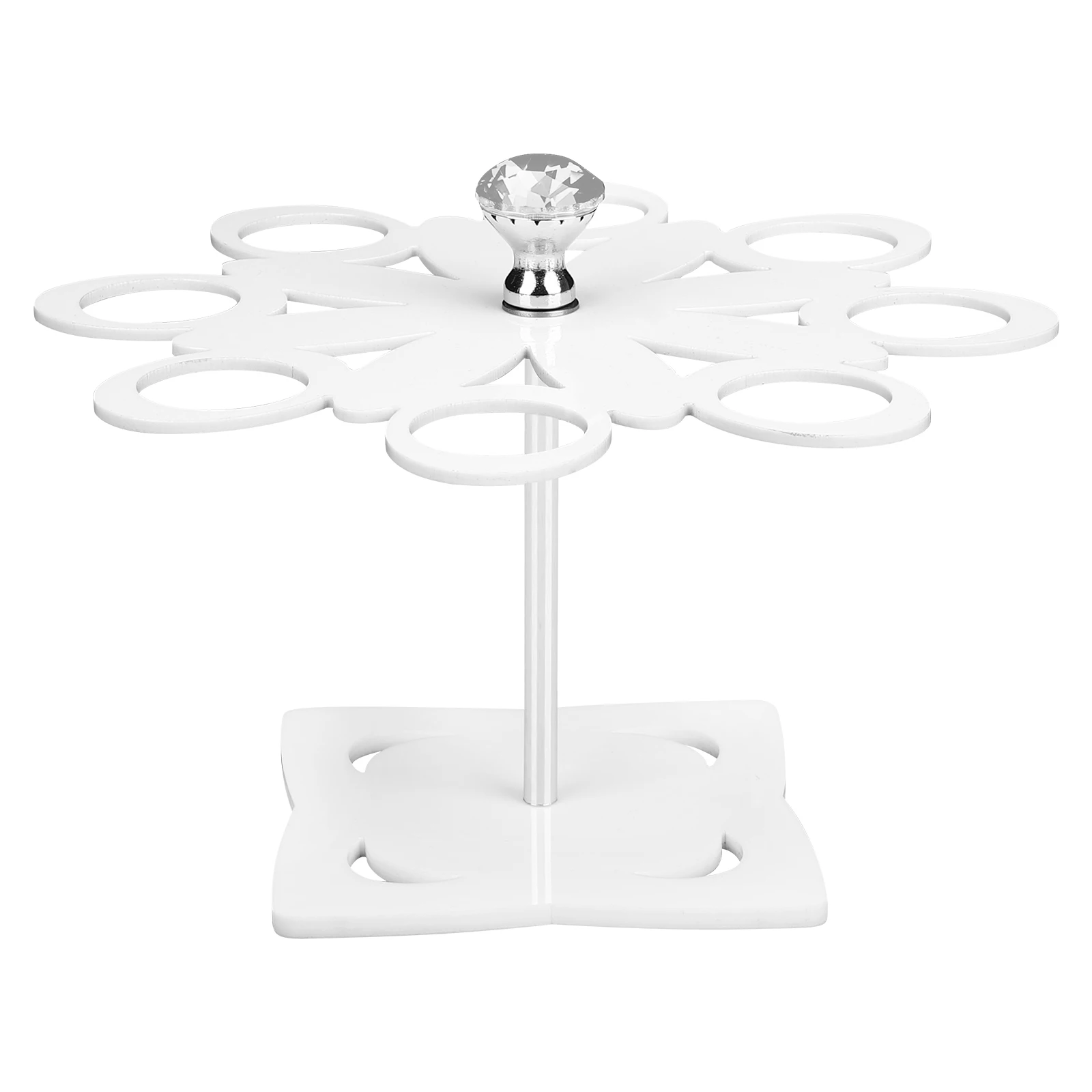 

Ice Cream Cone Display Stand Acrylic 8 Holes Rotatable Holder Rack for Party Market Store Sushi Roll Display Rack