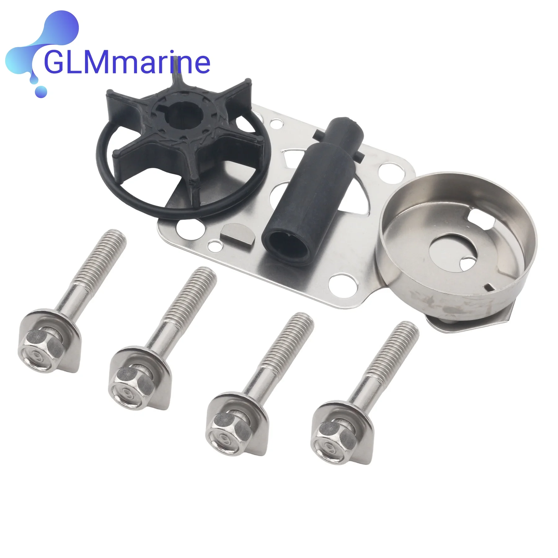 

68T-W0078-02 Water Pump Repair Kit for Yamaha 4 Stroke 6HP 8HP 9.9HP Outboard Motor 68T-W0078-01 68T-W0078-00