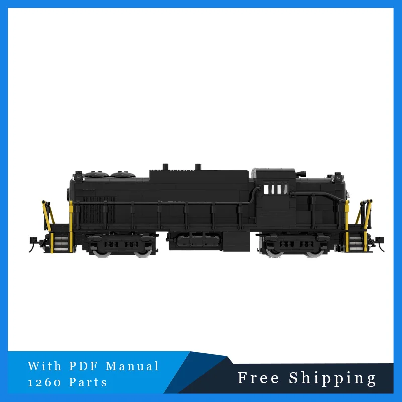 1260 pièces MOC blocs de construction Cool Blacks Train modèle technique éducation créative bricolage assemblage jouets ensemble pour enfants cadeaux de noël