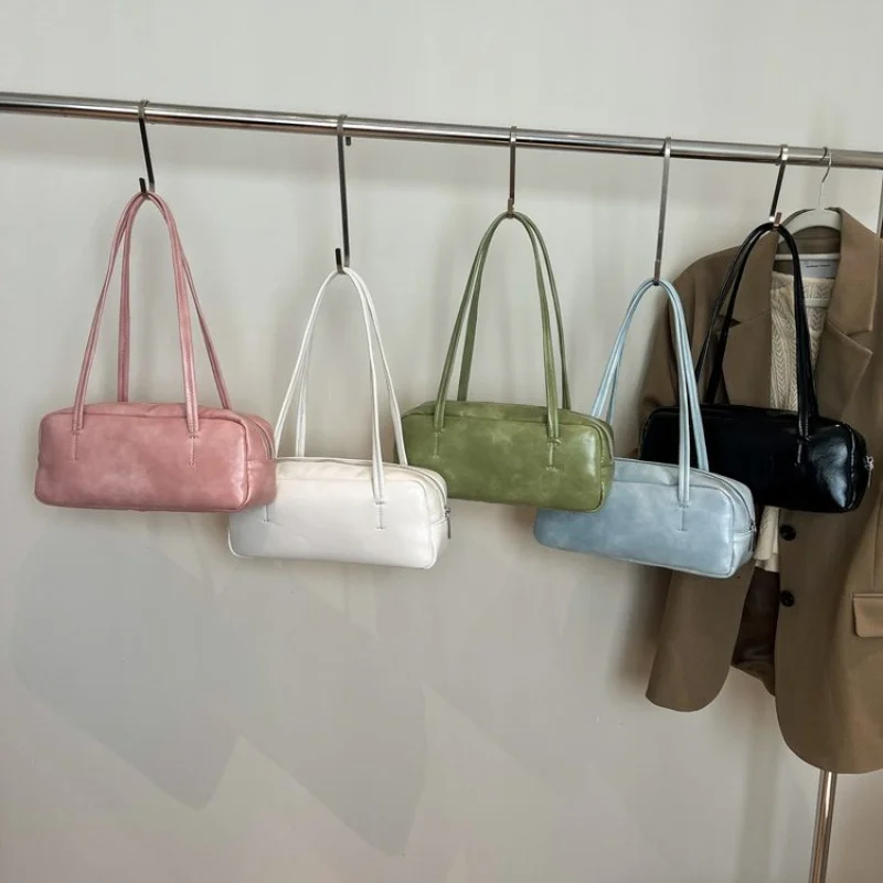 

Popular Classic Leather Women's Tote Bag Luxury Brand Famous Designer Elegant Crossbody Vintage Daily Bag