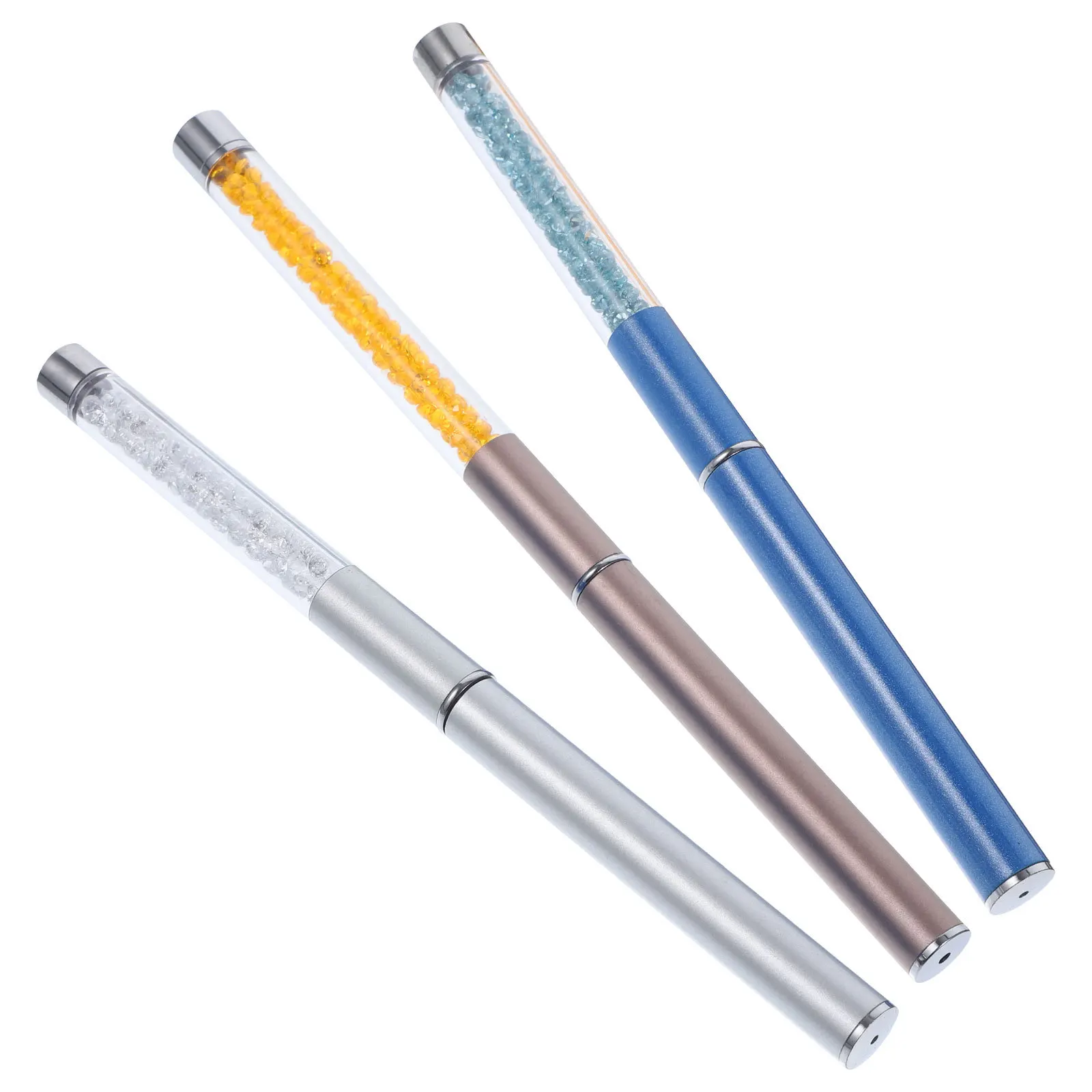 3Pcs Manicure Brush Pen Set Small Pointed Heads for Precise Nail Art Design Easy to Use Home Salon Nail Art Accessories