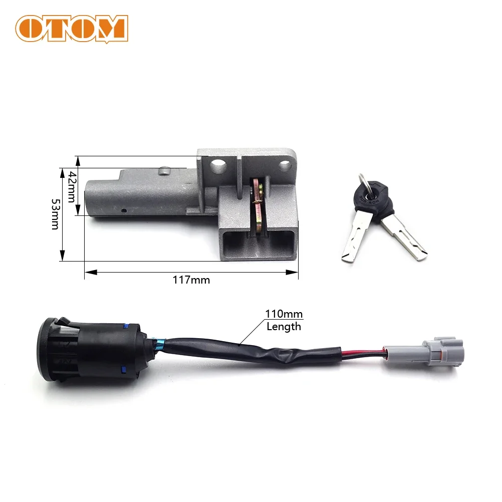 OTOM Motocross Ignition Switch with 2 keys Ignition Lock For SURRON Light Bee Electric Off Road Starter Switch