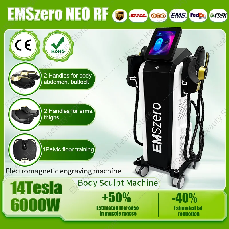 EMSzero 15Tesla 6500w NEO Body Slimming Nova Fat Burning Muscle EMS Sculpting Electromagnetic Stimulate Hiemt Pro Machine