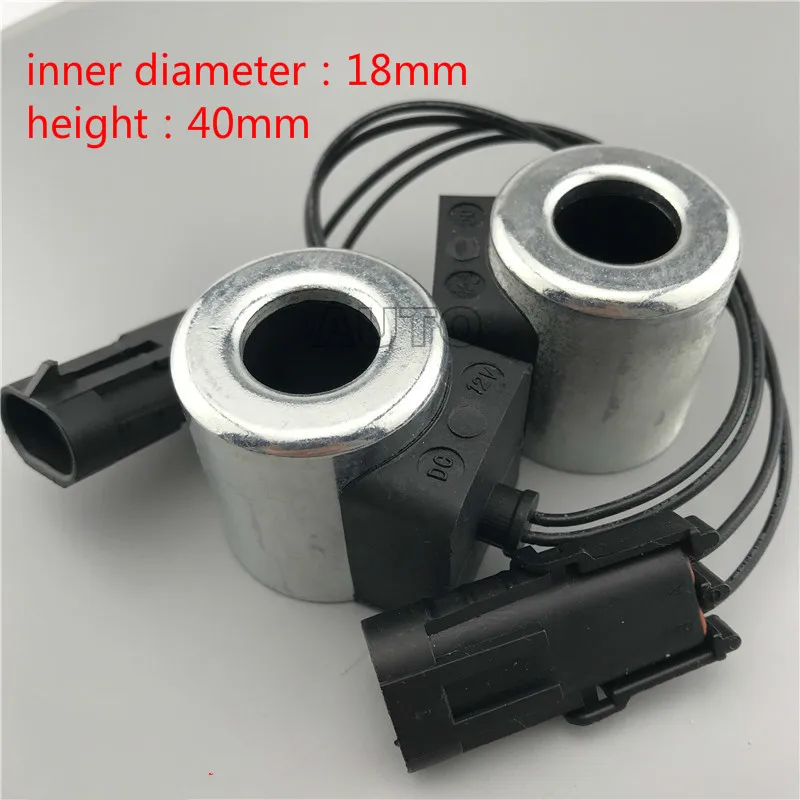 Excavator Fitting Lonking 85 Solenoid Valve Coil Pilot Safety Lock DC12V DC24V
