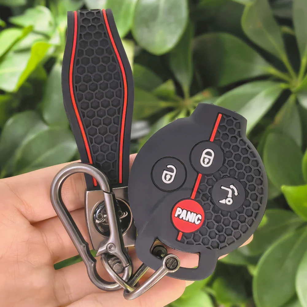 Silicone Car Key Case Cover for Mercedes Benz Smart 450 Brabus 451 Chiave Crossblade Fortwo Roadster K Forfour City Coupe Cabrio