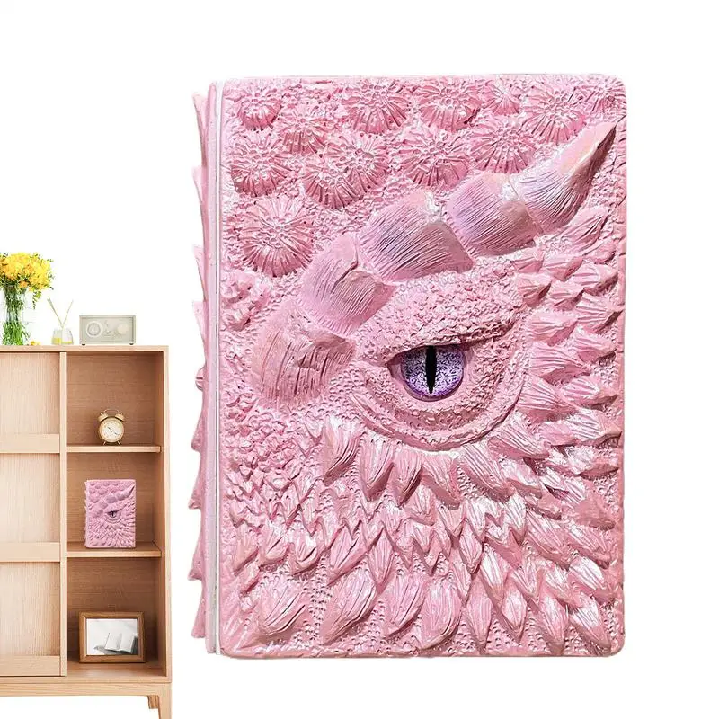 Dragon Eye Notebook Resin Engraving Notebook Embossed Writing Journal For Dragon Lovers Hardcover Travel Notepad Decorative