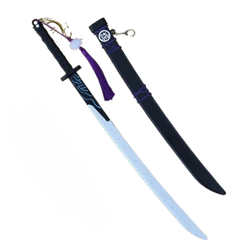 22Cm Nieuwe Demonische Zwaard Duizend Blades Paars Licht Mes Anime Randapparatuur Metalen Armen Model Cosplay Props Verjaardagscadeautjes Speelgoed