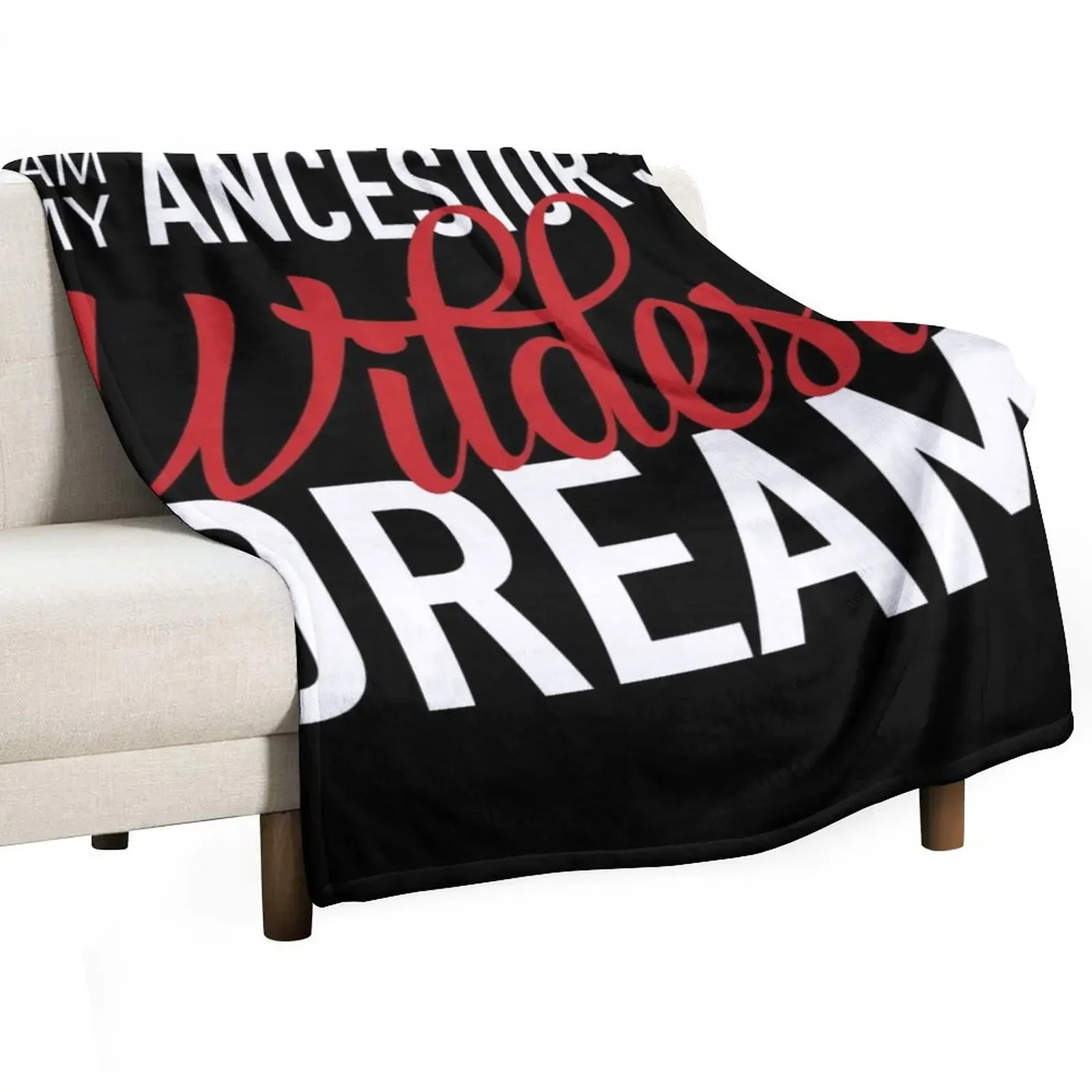 I Am My Ancestor's Wildest Dream Throw Blanket Designers Soft Plaid decorative Blankets