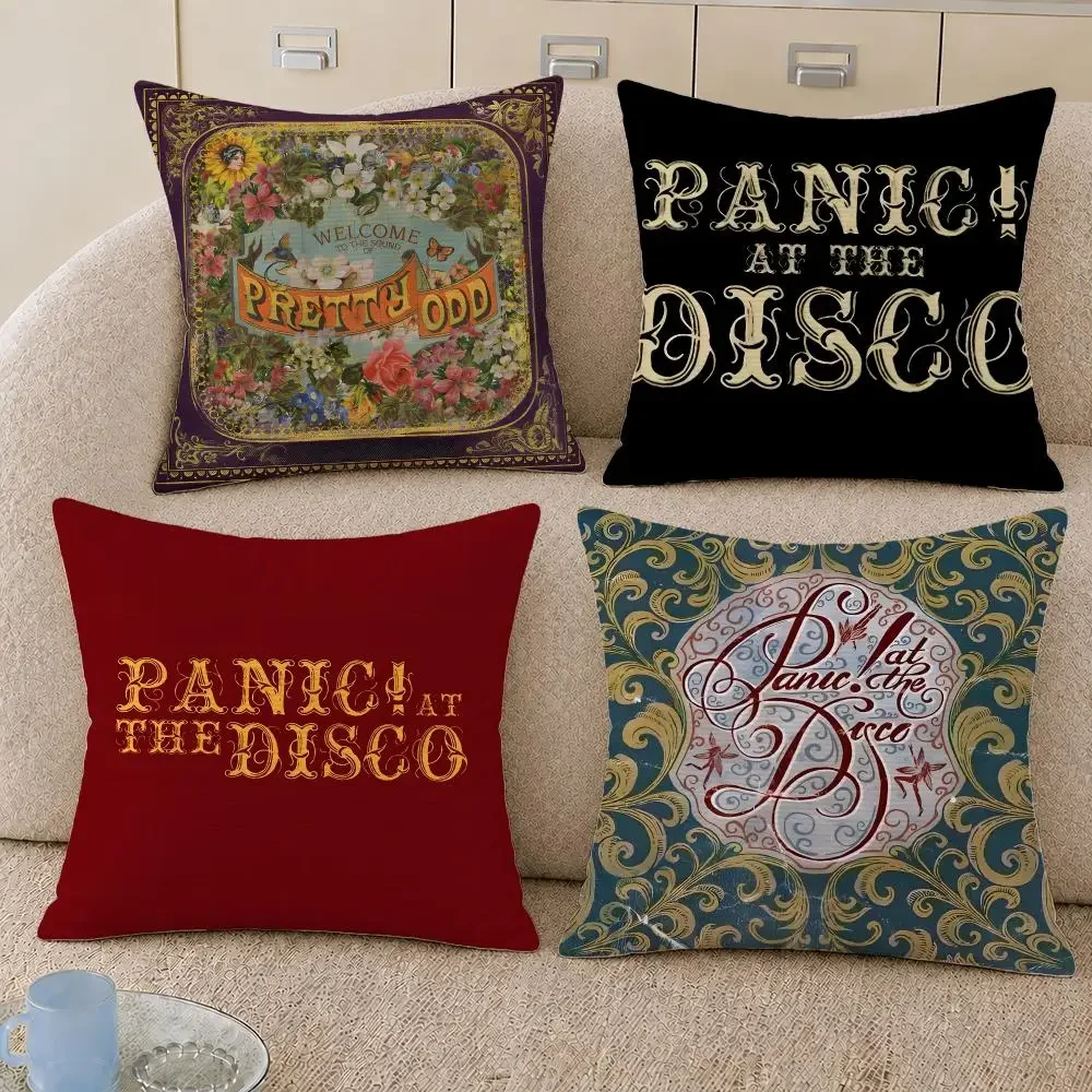 Band Panic At The Disco I Write Sins Cushion Cover Decorative Pillowcase Soft Short Plush Cozy Durable Sofa Home Decor Items