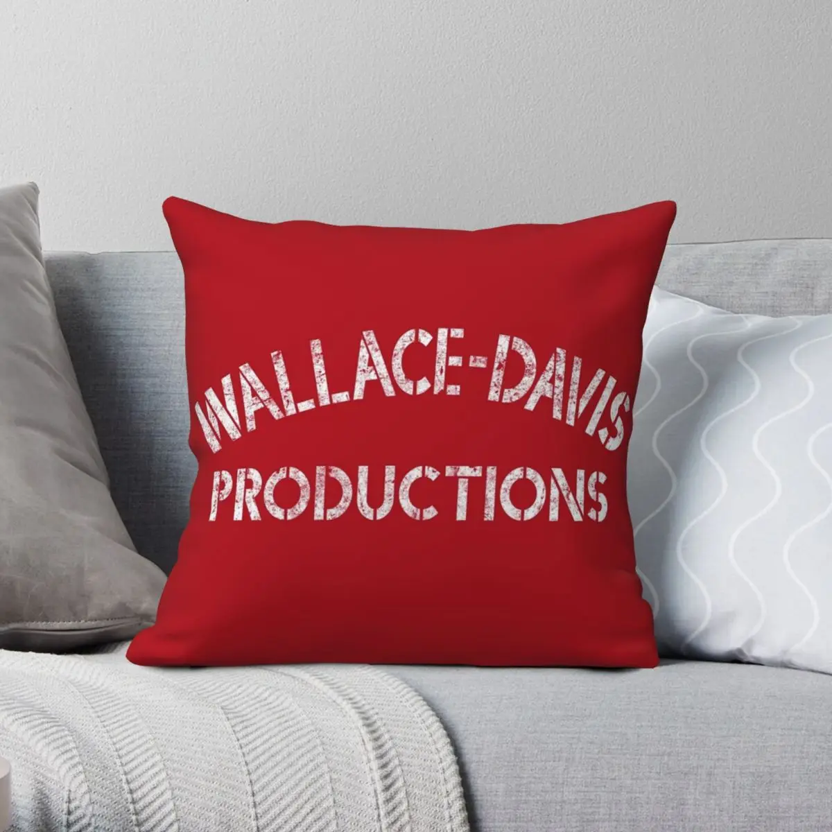 WALLACE DAVIS Productions Square Pillowcase Polyester Linen Velvet Creative Zip Decorative Sofa Seater Cushion Cover 18