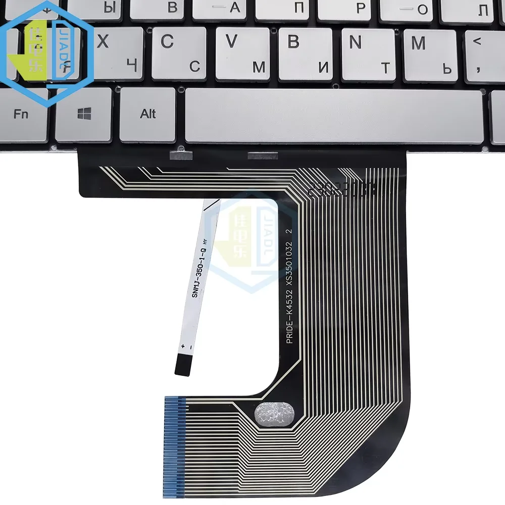 MB3501032 F0006‑032 PRIDE‑K4532 F0006‑03 US RU Russian Backlit Keyboard for IRU Q15S Z15X C15X Laptop Replacement Part