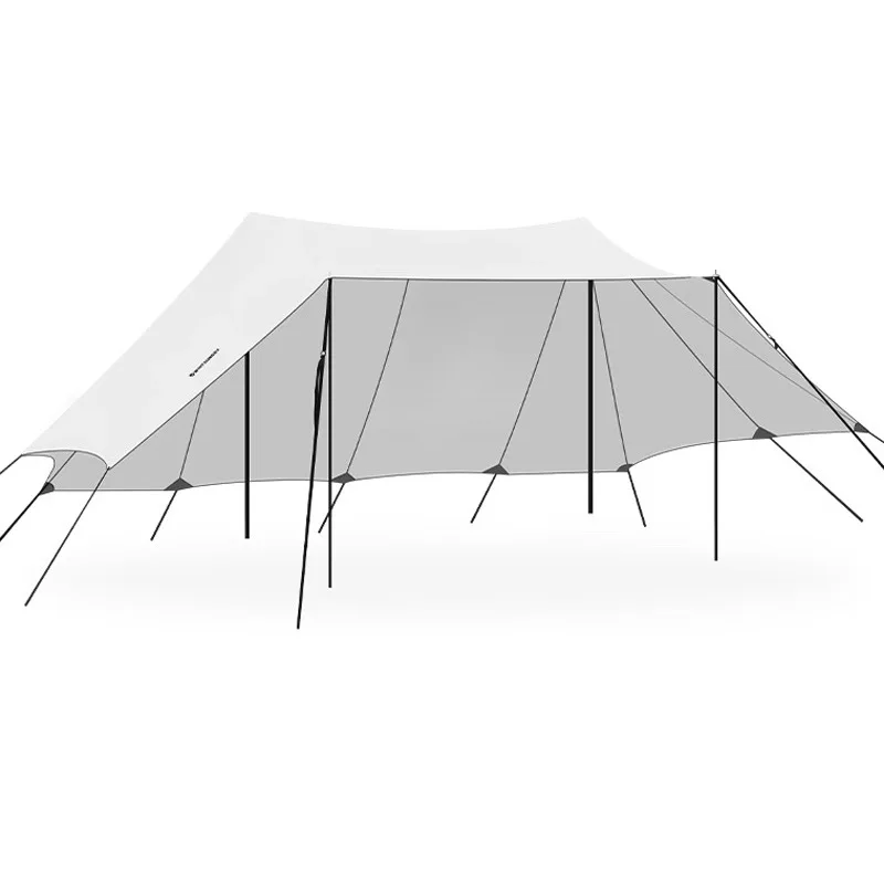 Outdoor canopy tent, large cloud top double peak butterfly shaped canopy, camping sun protection, irregular sunshade canopy