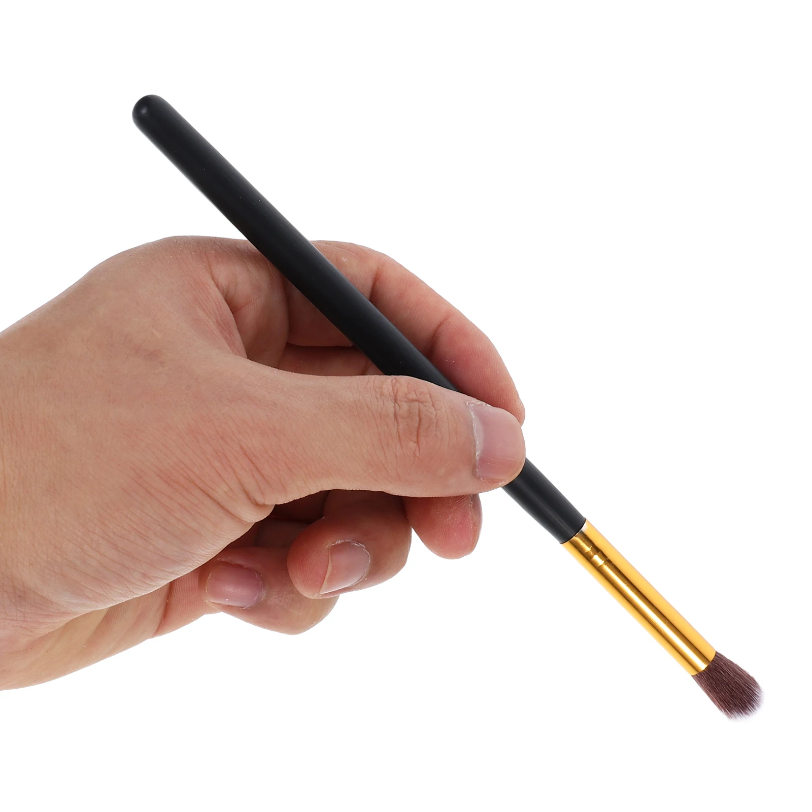 

4pcs Eyeshadow Makeup Brushes Set Professional Black Blending Tools Soft Horse Hair Travel Size Kit For Face Make Up