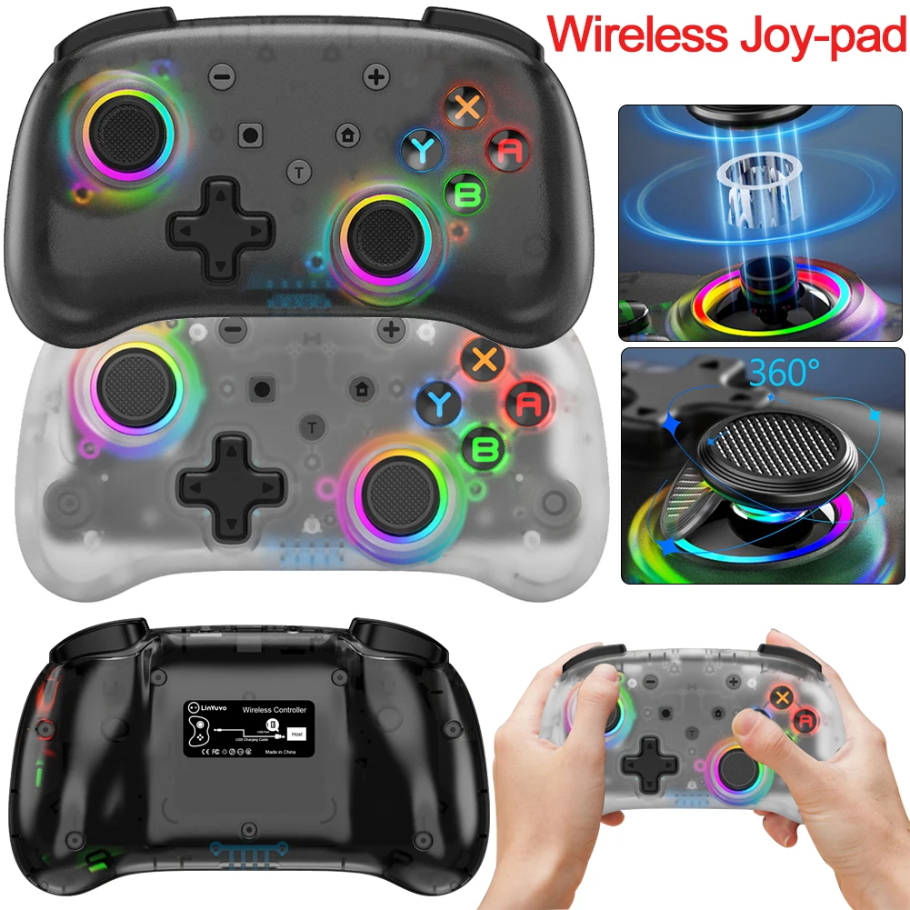 

KS39B Wireless Controller Joystick Gamepad with Turbo/6-Axis Gyro/Wake-up Gamepad Joystick for Nintendo Switch/OLED/Lite Joy-pad