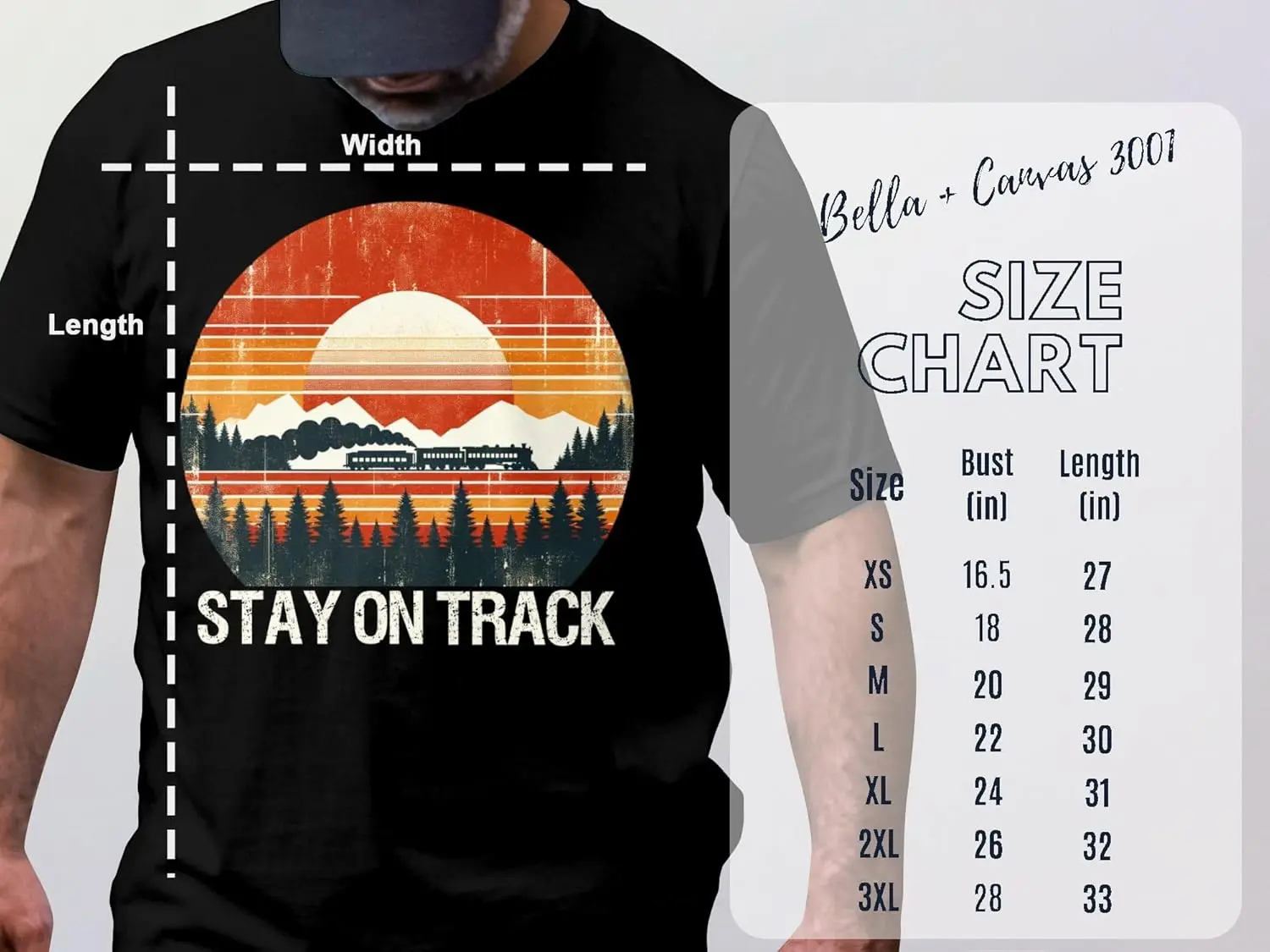 Stay on Track Shirt, Train Lover Gift, Travel by Train