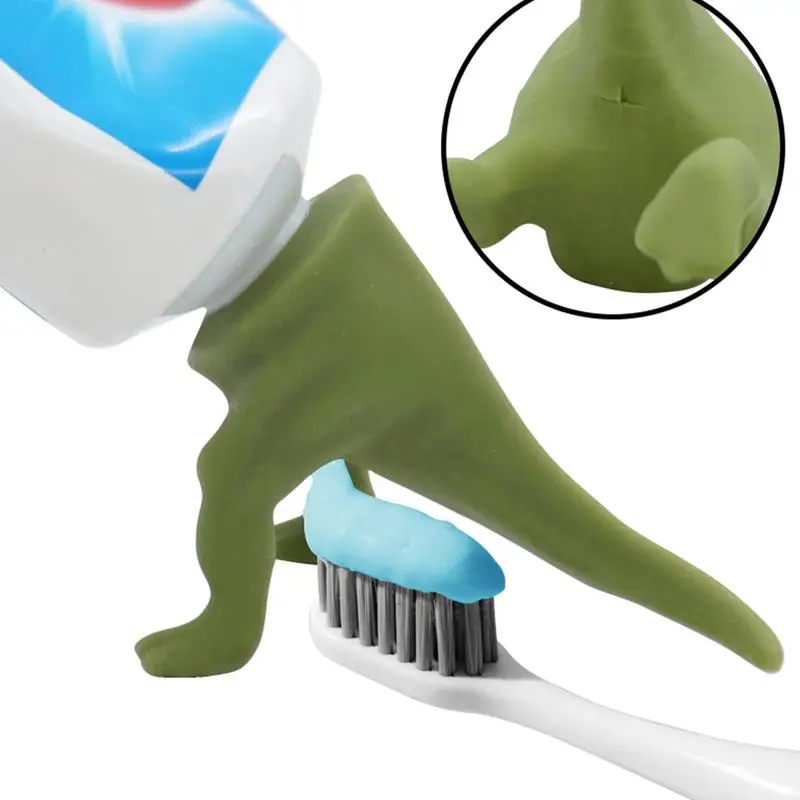 Funny Toothpaste Cap Pooping Dinosaur Toothpaste Topper For Family Kids And Adults Creative Toothpaste Tube Dispenser Head Cap