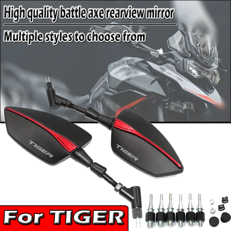 8/10mm Universal Adjustabale Rearview Rear View Mirrors Side Mirror For Tiger 800 900 GT PRO Rally Explorer 1200 1200 XCA 1050i