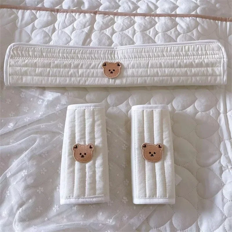 Ins เด็กเกาหลี Anti-Bite Handlebar ด้านหน้า Handrail ฝาครอบป้องกันเด็กเดิน Artifact รถเข็นอุปกรณ์เสริม Universal ที่ถอดออกได้