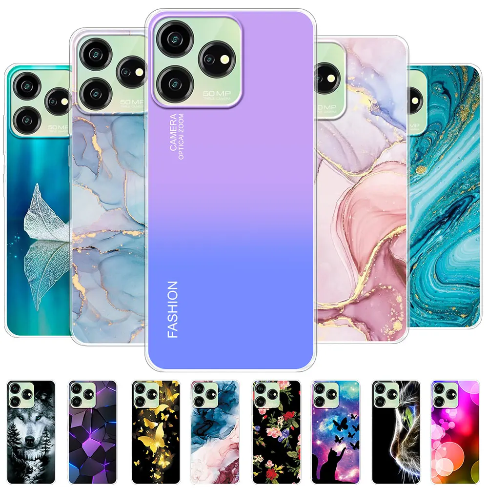 Funda inteligente para ZTE Blade V50, carcasa transparente de silicona suave para teléfono, V41 Vita, V50
