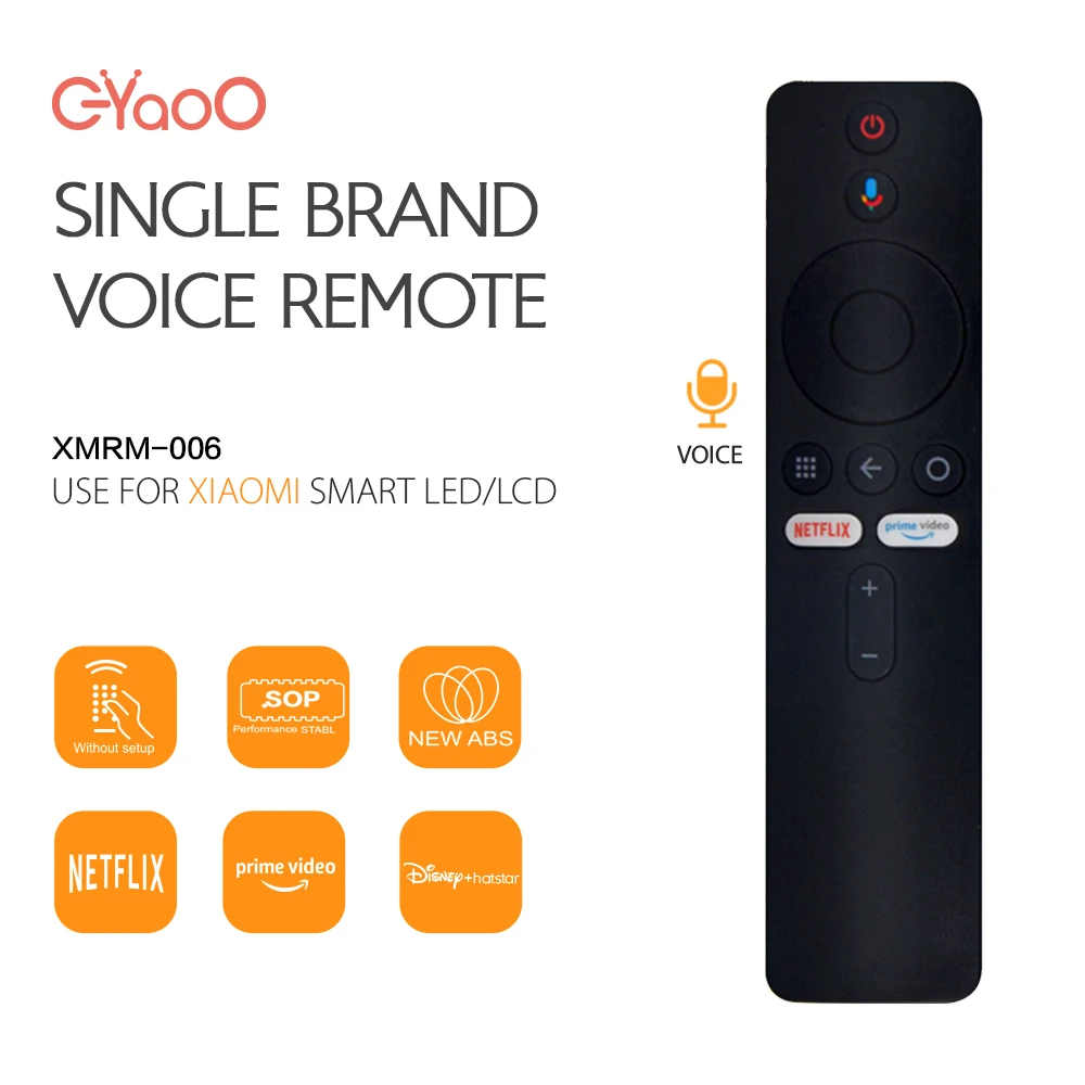 XMRM-006 Voice Remote Control For Xiaomi Mi Box TV Stick MDZ-22-AB MDZ-24-AA Smart TV Box Wireless Voice Google Assistant