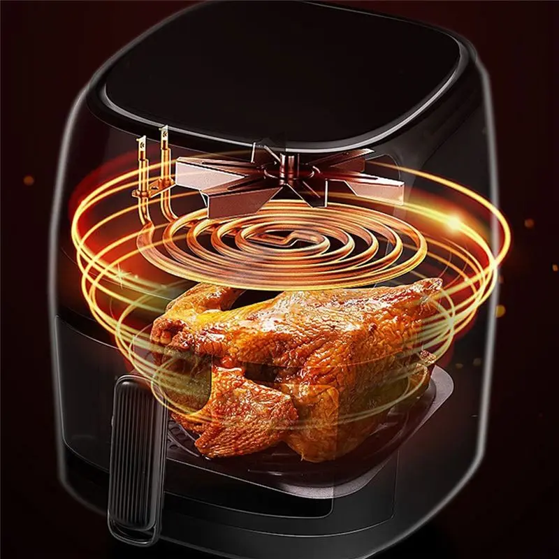 A74X-Air Fryer Smart Touch Screen Air Fryer Visual Electric Fryer US Plug