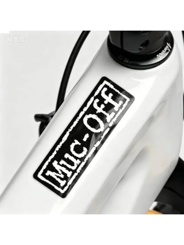 AliExpress NONE 1 Piece MUC-OFF Waterproof Bike Sticker - Creative Sunscreen Decoration for Outdoor Cycling Lovers, Suitable for Road Bikes