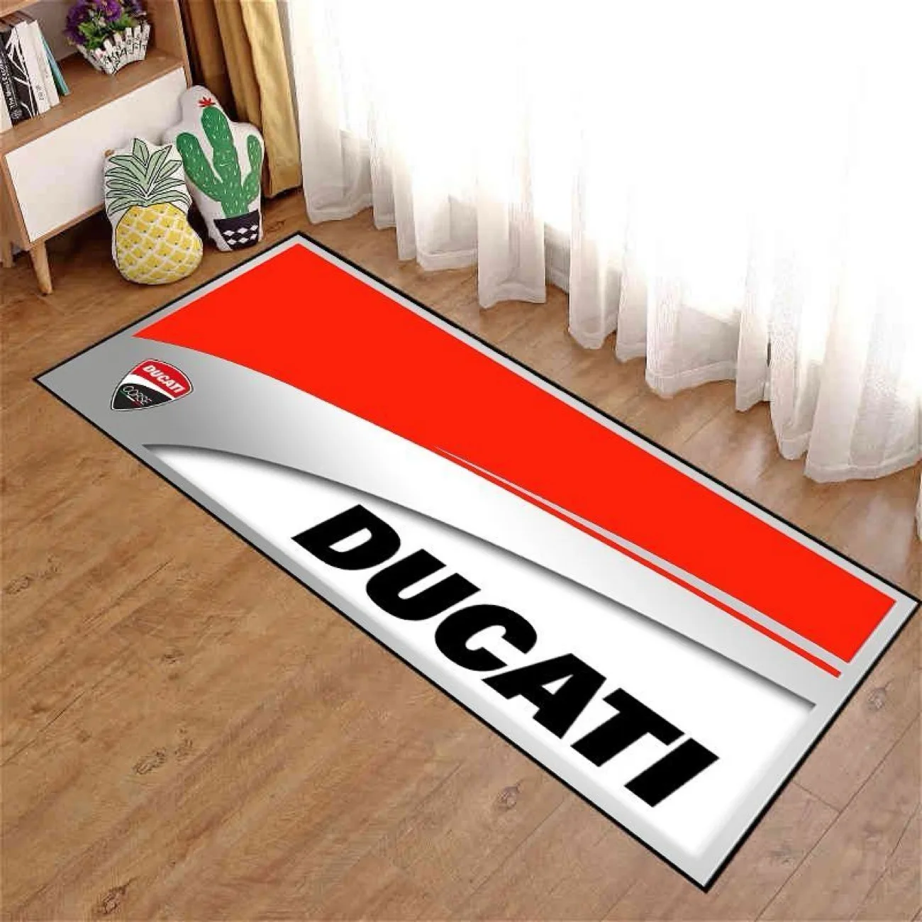 Voor Ducati motorfiets parkeertapijt slaapkamermat racemat displaymat antislip vuilafstotend gemakkelijk te wassen maat kan worden aangepast