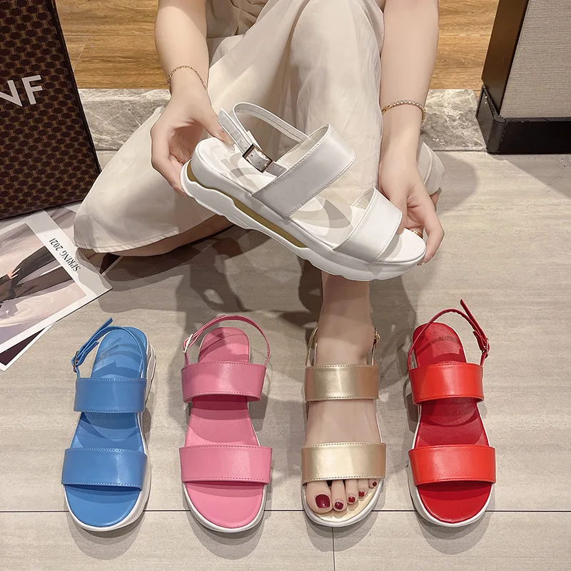 

2022 New Sandals Women Platform Sandals Summer Shoes Women Heels Sandalias Mujer Lightweight Wedges Shoes Platform Heels Sandals