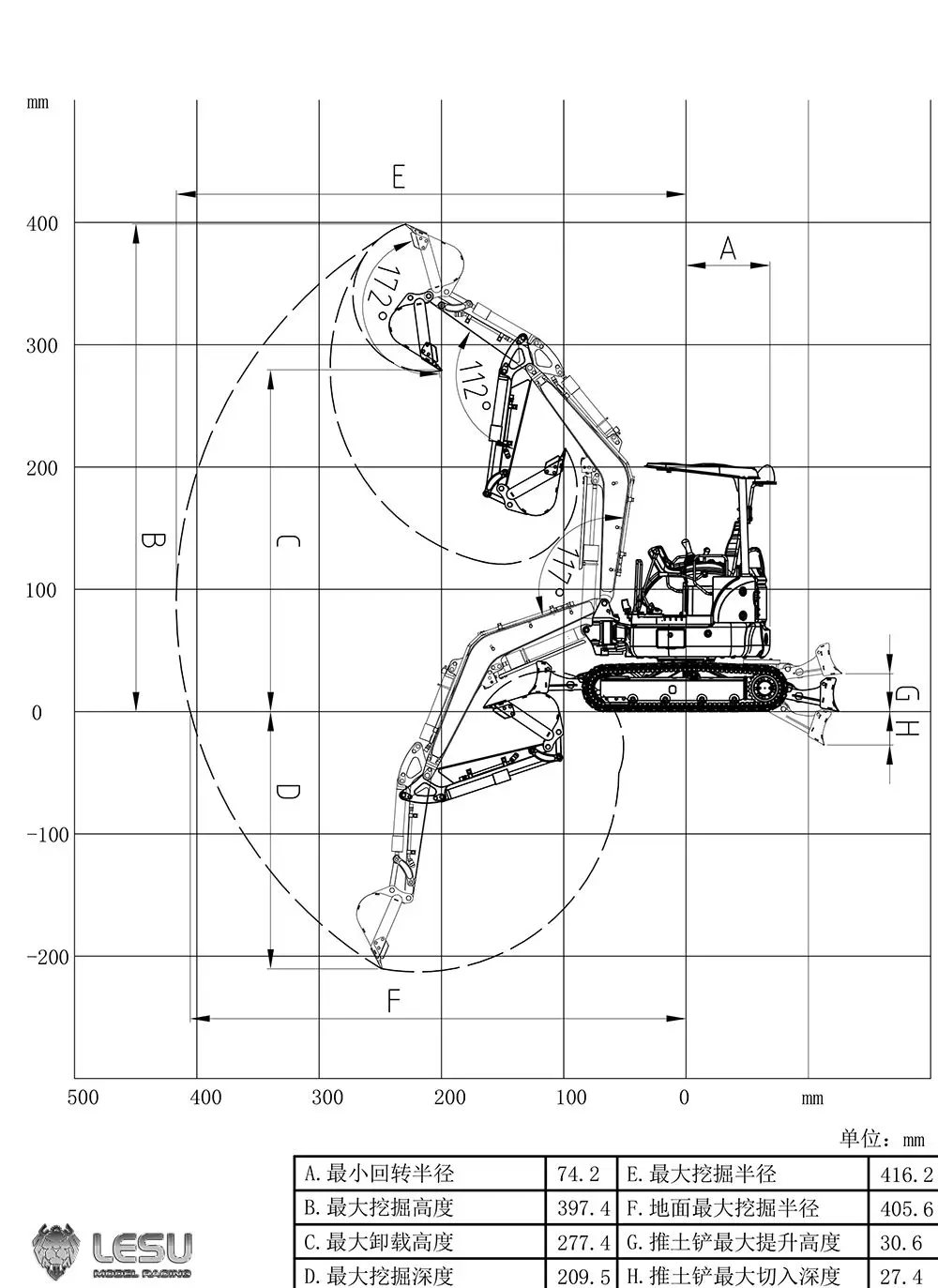 

PC30 1/14 LESU RC Hydraulic Excavator With 6-way reversing valve Tracks Mini Radio Control Digger Truck Car Toys Model for Gifts