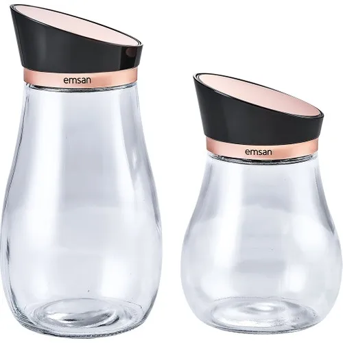 Emsan Prestige 2li Rosegold Jar Set