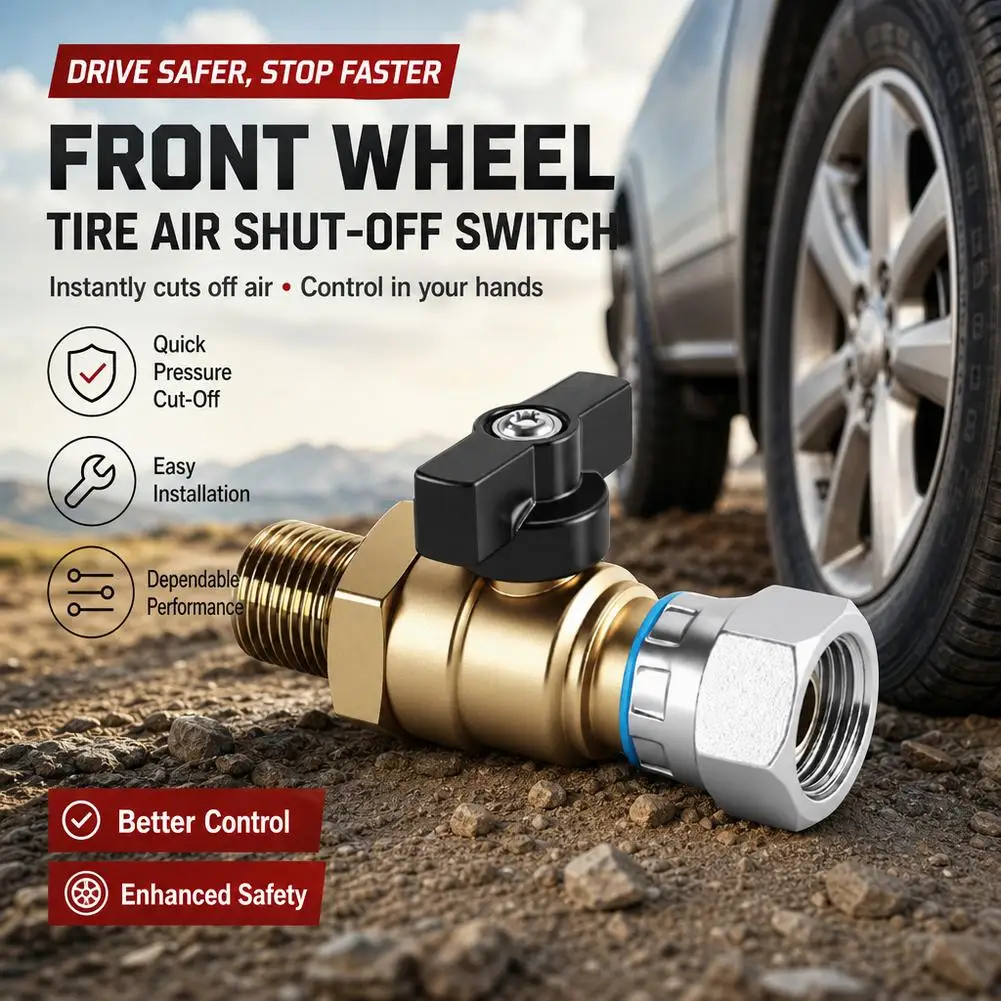 Brake Cylinder Brake Switch Front Wheel Air Cut-off Switch For Connecting Valve Of Steering Wheel Brake Air Pipe Cylinder