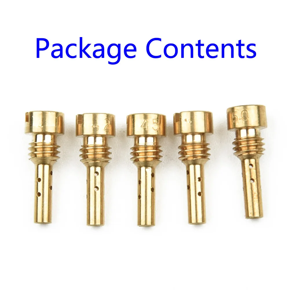 5 Slow For Pilot Jet Nozzles for CVK Carburetor Sizes 40 42 45 48 50 Replacement for FCR Horizontal and Downdraft Series