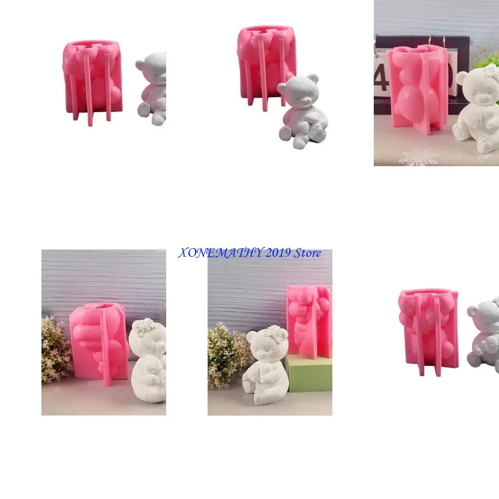 

F42F Gypsum Mold Reusable Silicone Mold for Home Decorations Animal Shaped Aromatherapys Mould Jewelry Supplies