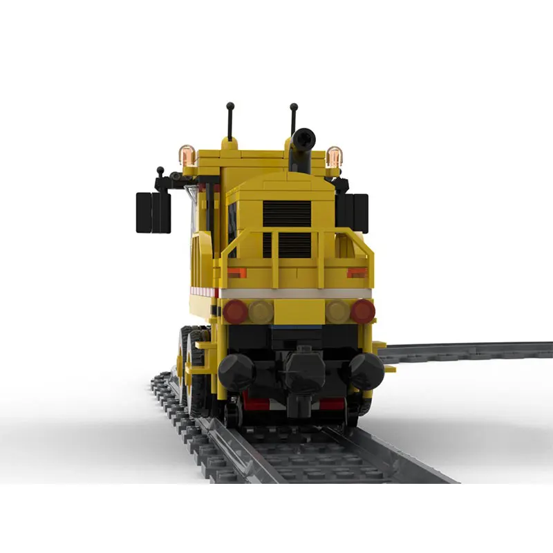 MOC-46215 Building Block Mini Train Series Trackmobile Collectible Education DIY Model Brick Boy Puzzle Toy Birthday Gift 309PCS